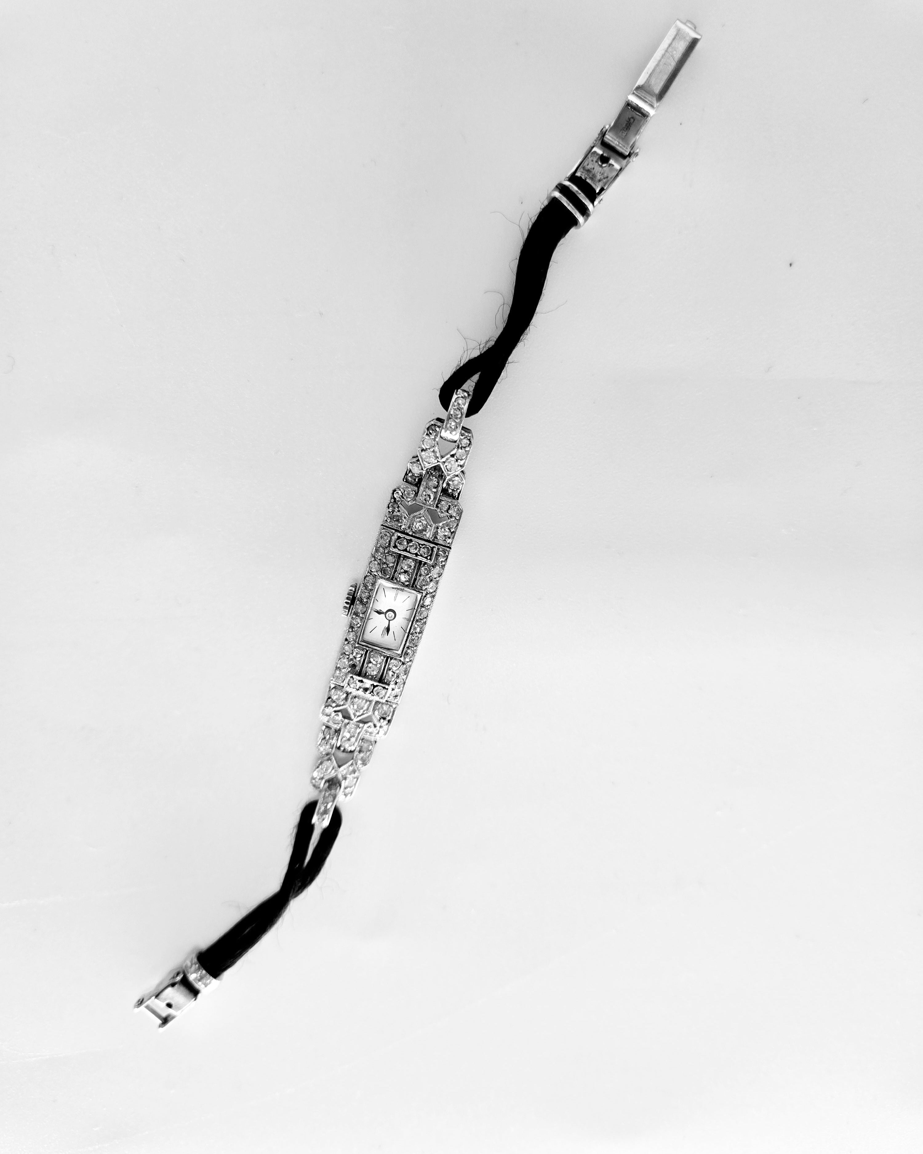 Montre en or, platine et diamants