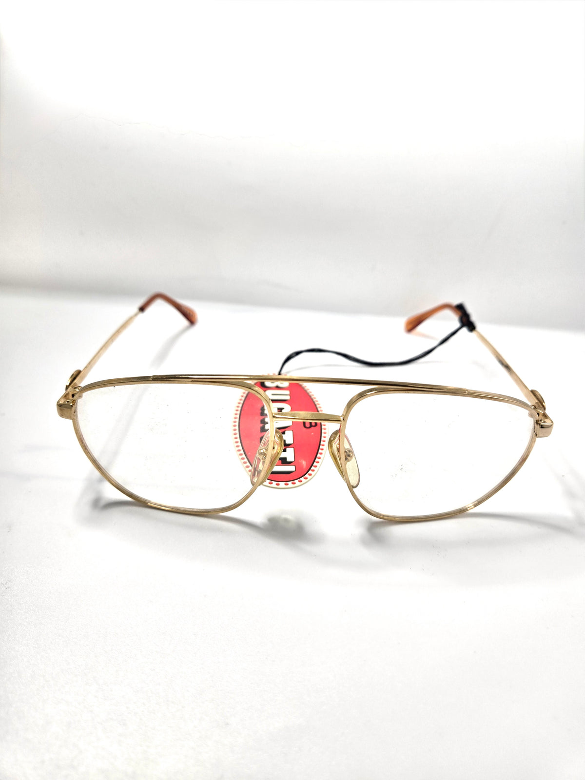 Lunettes Bugatti aviateur double pont doré – Années 1980