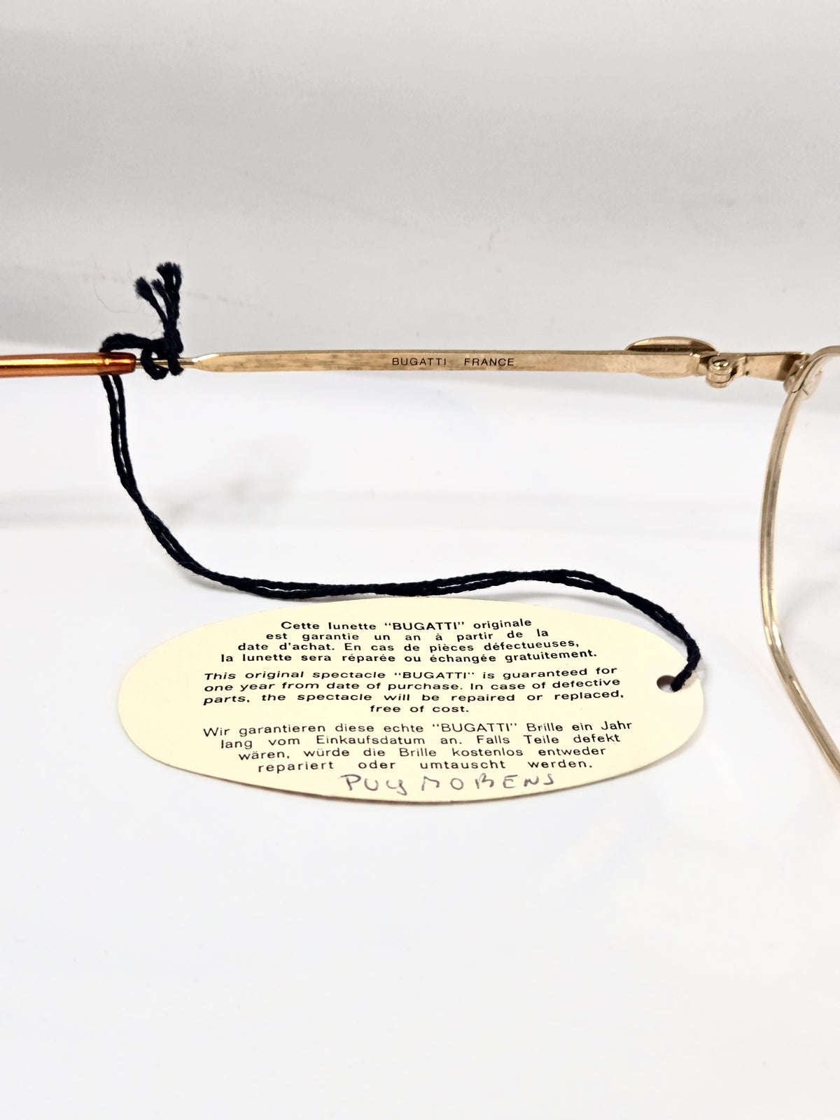 Lunettes Bugatti aviateur double pont doré – Années 1980